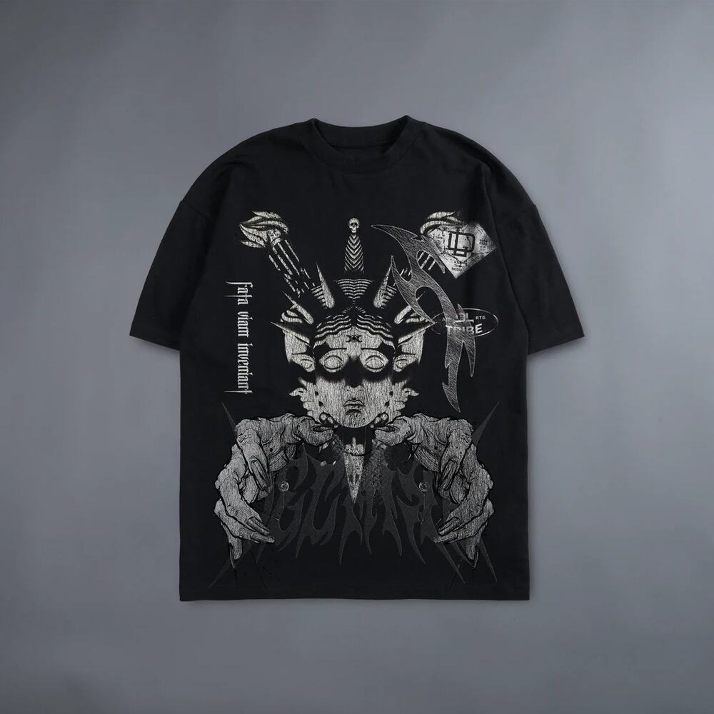 NEW Dechire Lifestyle Our Fate Limited 280 Oversized Tee Men's Black Size XL
